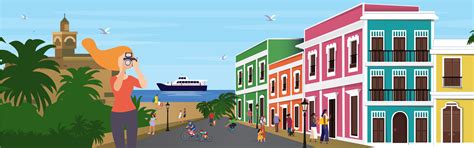 Explore San Juan Puerto Rico Ferry Anchored By Hornblower