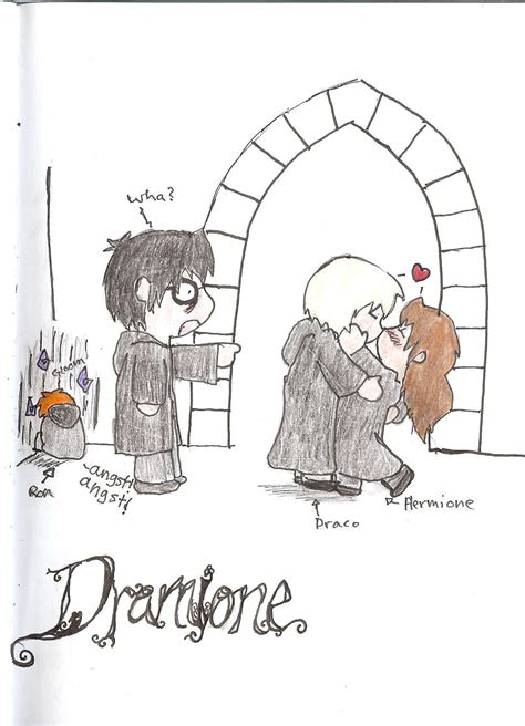Dramione Kiss By Devinchan On Deviantart