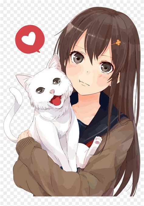 Medium Image Cat Girl Anime Drawing Hd Png Download 578x800