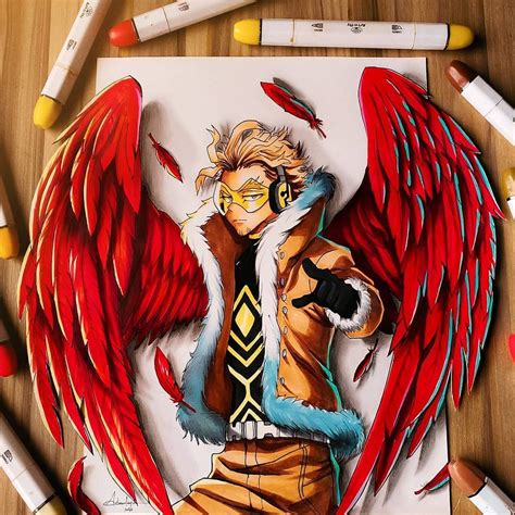 Im so confused #bnha hawks #bnha miruko #my art. 5,895 Likes, 101 Comments - Ademidayo 🌹 (@fantom.arts) on Instagram: "COMMISSION : Hawks 🥀 [BNHA ...