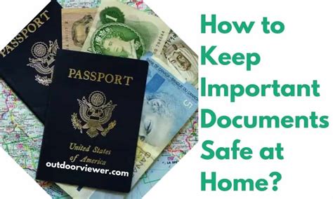 How To Keep Important Documents Safe At Home