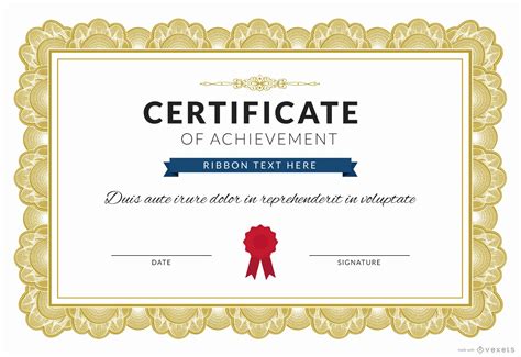 Certificate Of Achievement Template Free Fresh Certificate Of