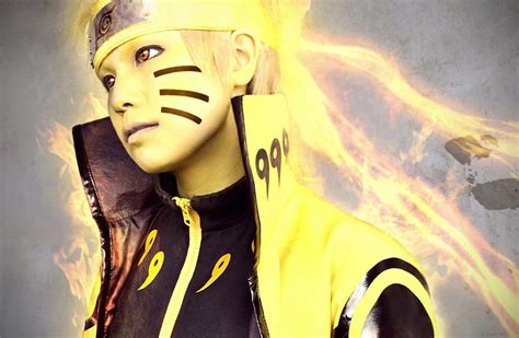 Uzumaki Naruto Shinobi Naruto Cosplay Bijuu Yellow Sage Mode