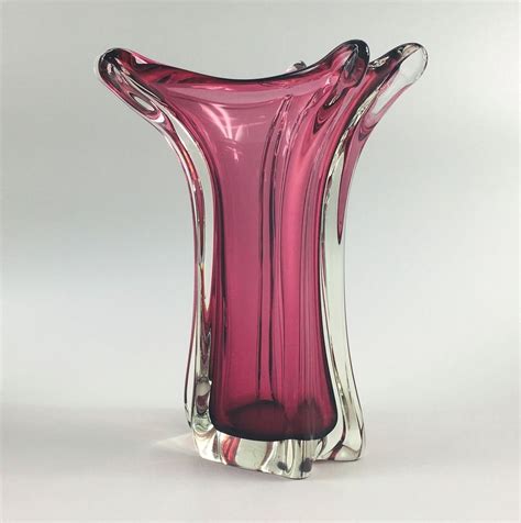 Large Mid Century Murano Glass Vase From Fratelli Toso 1950s For Sale At Pamono