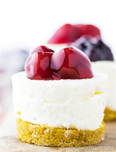the best no bake mini cheesecakes the unlikely baker