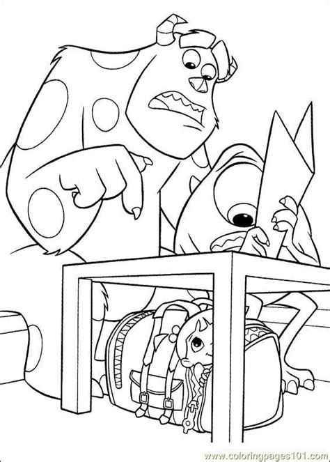 Printable coloring pages for kids. Coloring Pages Monsters Inc40 (Cartoons > Monsters Inc.) - free printable coloring page online