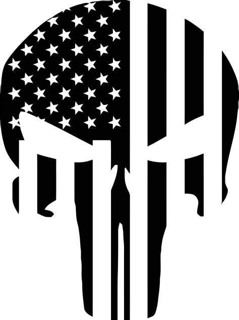 Punisher American Flag Skull Svg Ai Png Eps  Etsy Canada