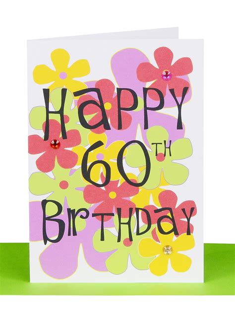 Happy 60th Birthday Greeting Card By Talking Pictures
