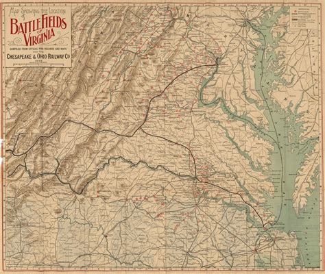Campos De Batalla De La Guerra Civil Estadounidense En Virginia 1891