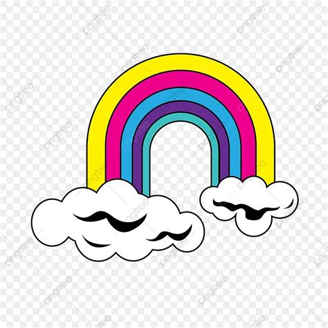 Rainbow Cloud Clipart Transparent Background Rainbow And Clouds