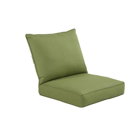 shop allen roth sunbrella spectrum cilantro solid cushion for deep seat chair at
