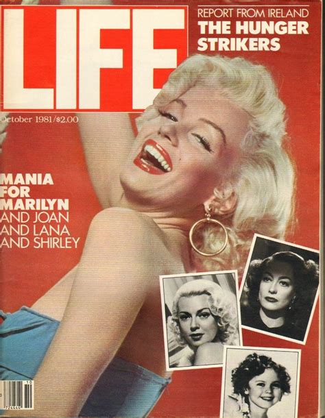 Life October Magazine From Usa Front Cover Photo Of Marilyn