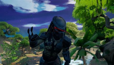 Recurring Guest Star Predator Lands In Fortnite Alien Vs Predator Galaxy