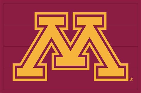 University Of Minnesota M Logo Grey Uptown Woodworks