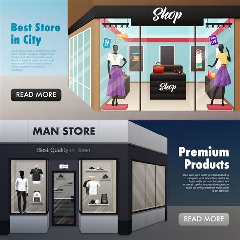 Fashion Store Front Banners 482868 Vector Art At Vecteezy