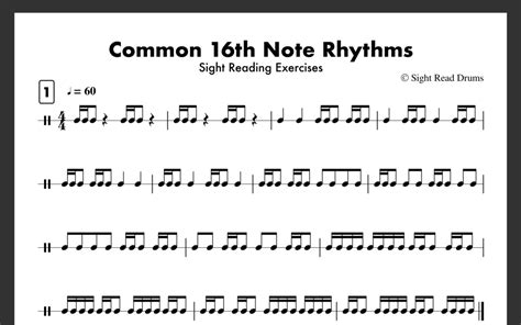 Common 16th Note Rhythms 11 Easy Sight Reading Exercises To Master Them