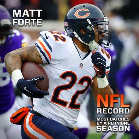 Matt Forte Nfl Record Most Catches By A Rb In One Season Football Helmets Nfl Chicago Bears