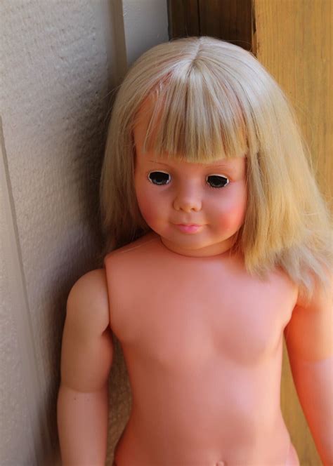 Vintage Ideal Blonde Patti Playpal Doll G 35 Tlc Broke Arm And Eyes See