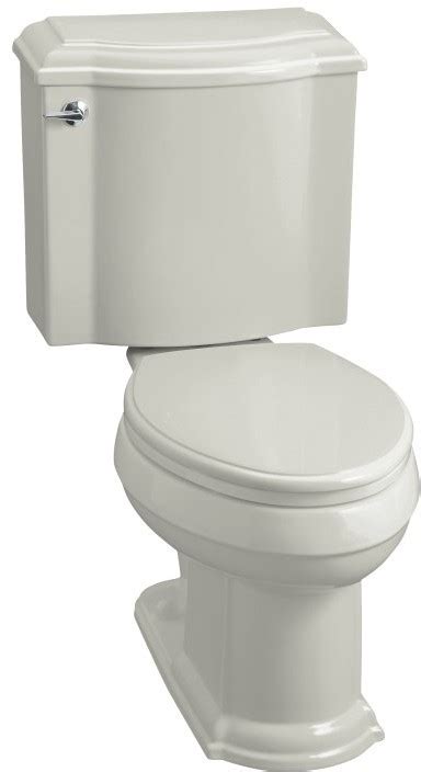 Kohler Devonshire K 3457 95 Ice Grey Elongated Toilet With Left Hand