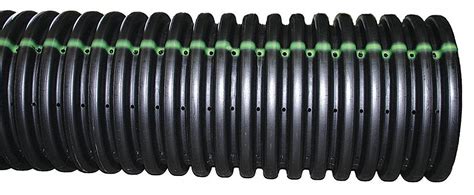 Advanced Drainage Systems 20 Ft Single Perforated Drainage Pipe 18 In