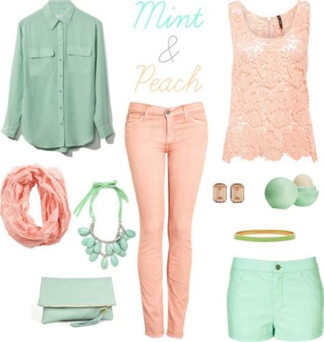 Mint Peach Are Making This Summer Fashion Color Outfits Pretty
