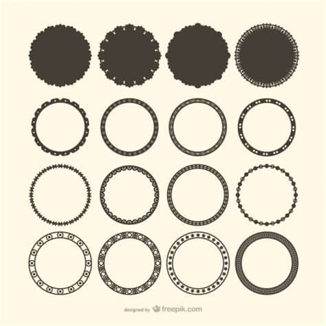 Ai (adobe illustrator) eps (encapsulated postscript). Decorative circle frame vectors Vector | Free Download