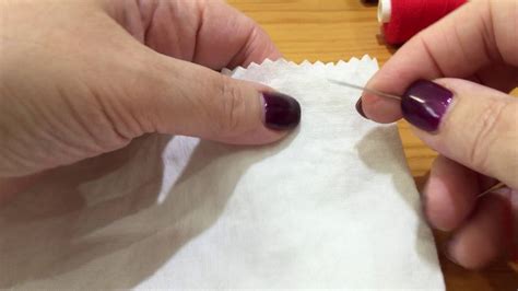 How To Do Tacking Or Basting Stitch Sewing Youtube