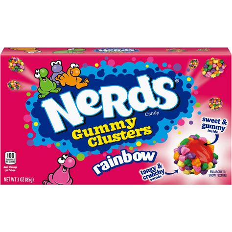 Nerds Gummy Clusters Rainbow Tangy And Crunchy 85g Woolworths
