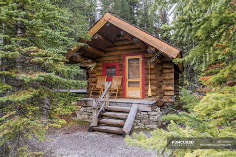 Cabin In Woods In Yoho National Park British Columbia Canada