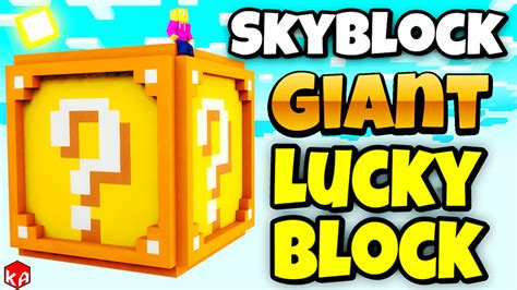 Skyblock Giant Lucky Block By Pickaxe Studios Minecraft Marketplace