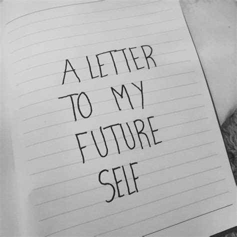 Letter To Your Future Self Template