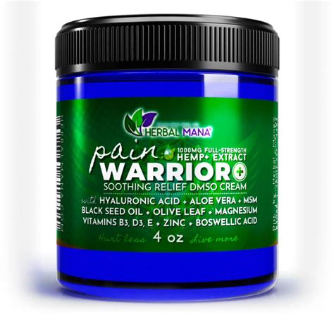 Pain Warrior Soothing Relief Dmso Cream 1000mg