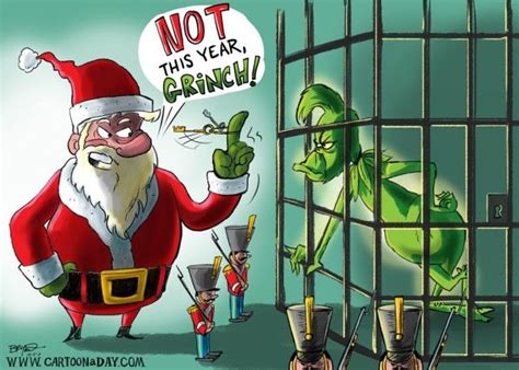 Santa Locks Up Grinch For 2011 Christmas Cartoon Christmas Cartoons