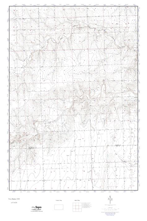 Mytopo Two Buttes Nw Colorado Usgs Quad Topo Map