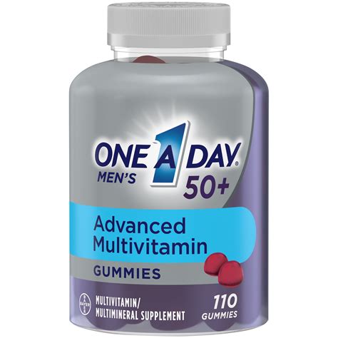 One A Day Mens 50 Gummies Multivitamin W Immunity And Brain Support