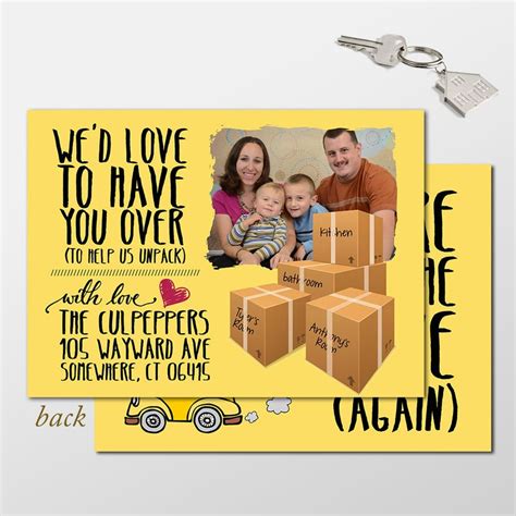 Funny Custom Digital Moving Announcement Weve Moved Etsy