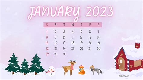 January 2023 Calendar Wallpapers Wallpaper Cave