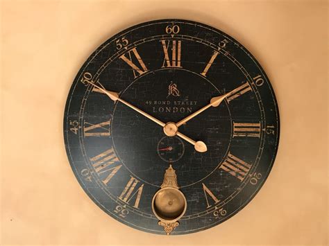 Just Added Large Uttermost 31 Bond Street Battery Powered Wall Clock