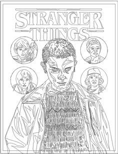 Stranger things tattoo stranger things steve stranger things season 3 stranger things funny cartoon coloring pages free coloring pages coloring books colouring sheets image clipart. Stranger Things coloring pages Free | 18 in 2019 ...