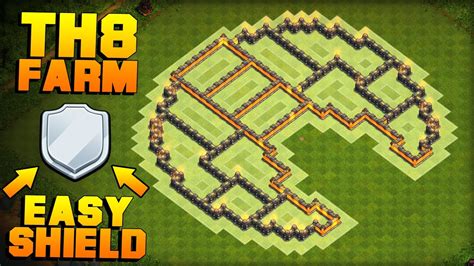 Most Epic Th8 Farming Base 2017 Proof The Moon Coc Town Hall 8