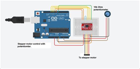Clapă Actualizați Acvariu Stepper Motor Potentiometer Arduino Amprentă