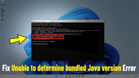 Fix Unable To Determine Bundled Java Version On Flutter How To Solve