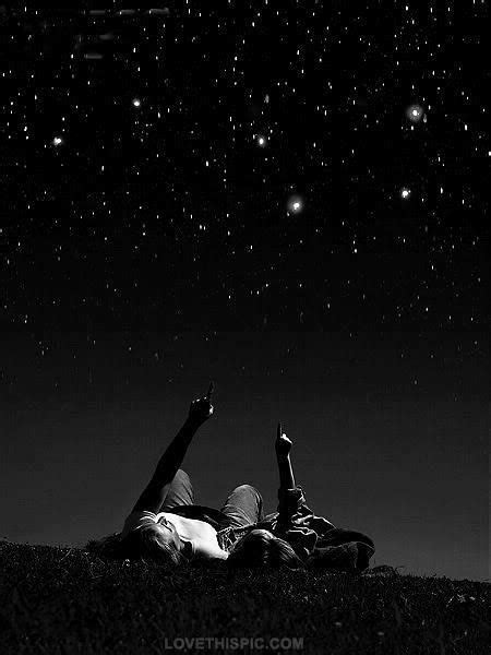 Love Is Looking At The Stars Together Love Sky Night Stars