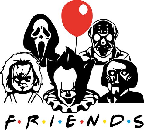 Friends Logo Horror Thriller Friends Printable T Shirt Wall Etsy