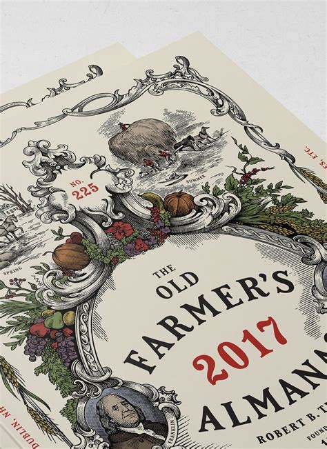 The Old Farmers Almanac On Behance Old Farmers Almanac Old Things