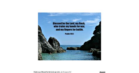 Psalm 1441 Blessed Be The Lord My Rock Postcard Zazzle