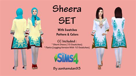 Aan Hamdan Simmer93 — Hijab Model029 Fanah And Sheera Collections Sims