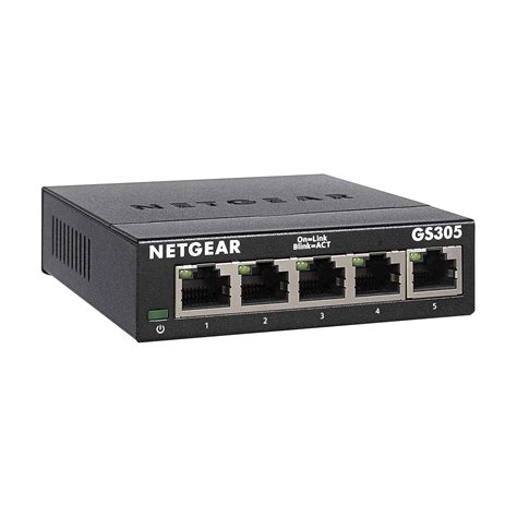 Netgear Gs305 Conmutador De Red Gigabit Ethernet De 5 Puertos Concentrador Separador De