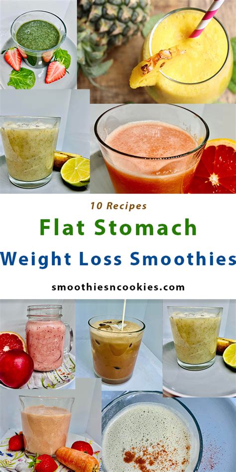 10 Flat Stomach Weight Loss Smoothie Recipes Smoothies N Cookies