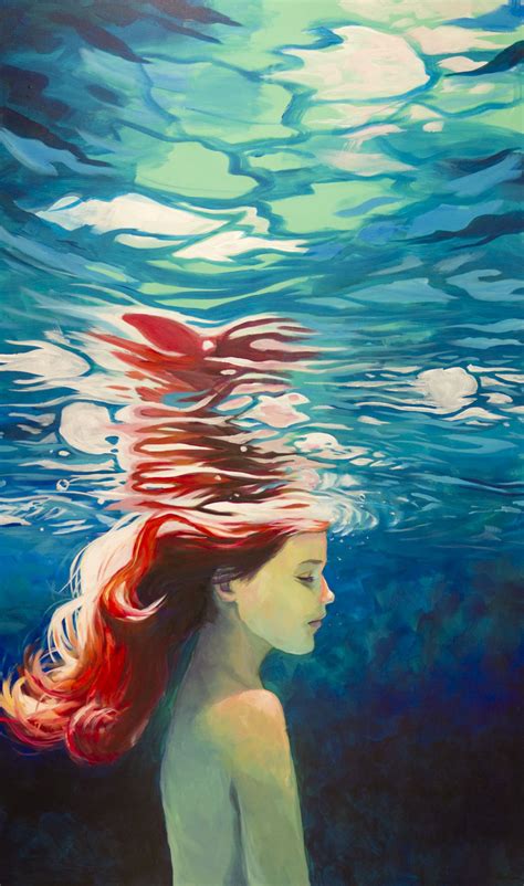 Underwater Robin Design Mermaid Art Art Painting Art